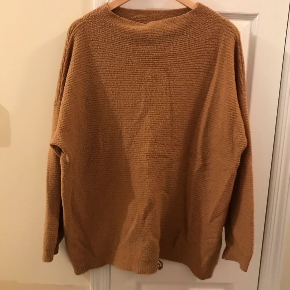 Oversized mock neck sweater
